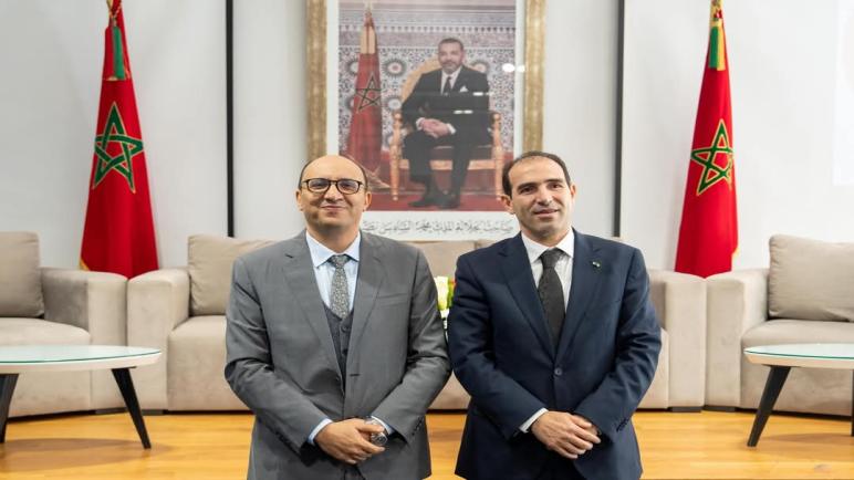 مؤسسة وسيط المملكة – تسليم السلط بين السيدين حسن طارق ومحمد بنعليلو
